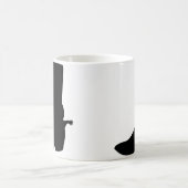 Black Cowboy Boot mit Spurs Kaffeetasse (Mittel)