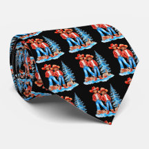 Black Cowboy Cowgirl Couple Winter Weihnachtslands