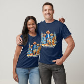 Black Cowboy Cowgirl Kinder mit Horse Merry Christ T-Shirt (Unisex)