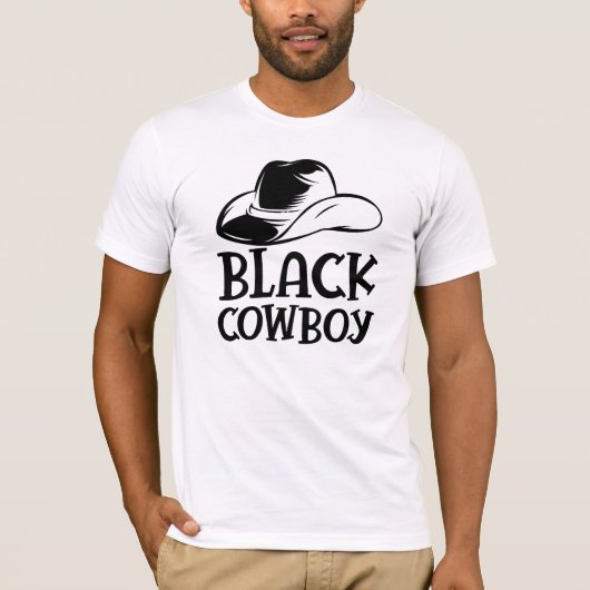 Black Cowboy T-Shirt (Vorderseite)