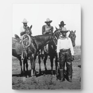 Black Cowboys bei Bonham Texas 1890 Fotoplatte