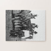 Black Cowboys bei Bonham Texas 1890 Puzzle (Horizontal)