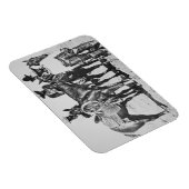 Black Cowboys in Bonham, Texas, c.1890 (b/w Foto) Magnet (Rechte Seite)