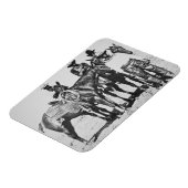 Black Cowboys in Bonham, Texas, c.1890 (b/w Foto) Magnet (Linke Seite)