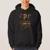Black CPR Instructor African American CPR Instruct Hoodie (Vorderseite)