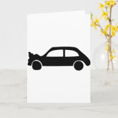 black crash car icon karte (Gelbe Blume)