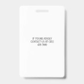 Black Crayons & Stars farbenfrohe Schullehrerin Ausweis (Rückseite)