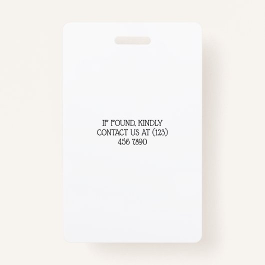 Black Crayons & Stars farbenfrohe Schullehrerin Ausweis (Rückseite)