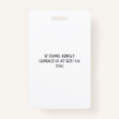 Black Crayons & Stars farbenfrohe Student Hall Pas Ausweis (Rückseite)