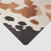 Black Cream Brown Cowhide Hochzeit Seidenpapier (Detail)