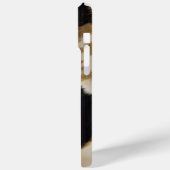 Black Cream Gold Western Cowhide Case-Mate iPhone Hülle (Rückseite / Links)