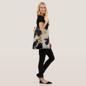 Black Cream Gold Western Cowhide Tasche (Am Model)