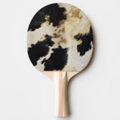 Black Cream Gold Western Cowhide Tischtennis Schläger (Vorderseite)
