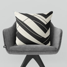 Black Cream Modern Simple Square