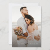 Black Cream Retro Bows Foto Hochzeit Einladung (Rückseite)