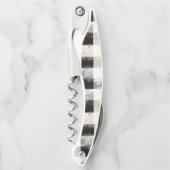 Black Cream Squares Kellnermesser (Vorderseite)