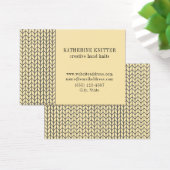 BLACK CREAM STRICK 3.5x2.5 Visitenkarte II (Schreibtisch)