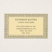 BLACK CREAM STRICK 3.5x2 Visitenkarte (Vorderseite)