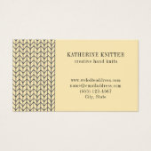 BLACK CREAM STRICK 3.5x2 Visitenkarte II (Vorderseite)