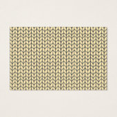 BLACK CREAM STRICK Euro Size Business Card II (Rückseite)