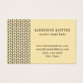 BLACK CREAM STRICK Euro Size Business Card II (Vorderseite)