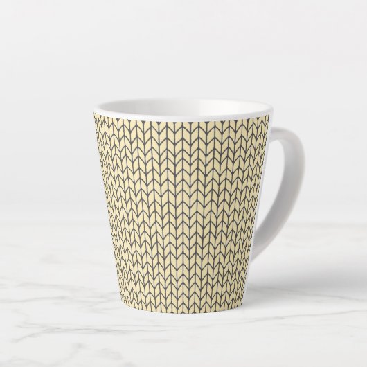 BLACK CREAM STRICK Latte Tasse (Rechte Ecke)