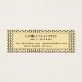 BLACK CREAM STRICK Mini Business Card (Vorderseite)
