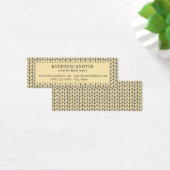 BLACK CREAM STRICK Mini Business Card (Schreibtisch)