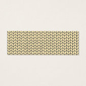 BLACK CREAM STRICK Mini Business Card II (Rückseite)