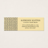 BLACK CREAM STRICK Mini Business Card II (Vorderseite)