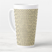 BLACK CREAM STRICK Tall Latte Tasse (Linke Ecke)