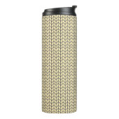 BLACK CREAM STRICK Thermal Tumbler Thermosbecher (Nach links gedreht)