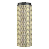 BLACK CREAM STRICK Thermal Tumbler Thermosbecher (Rückseite)