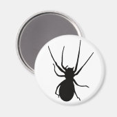 Black Creepy Spider Magnet (Vorderseite/Rückseite)