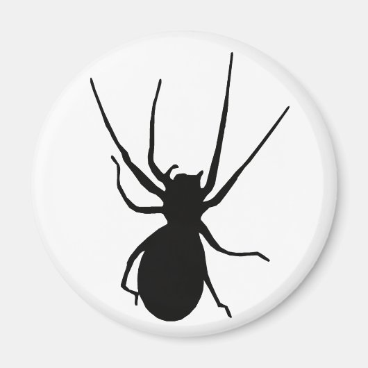 Black Creepy Spider Magnet (Vorne)