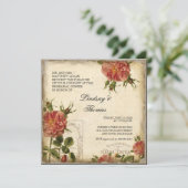 Black Creme Vintag Eiffelturm Probe Abendessen Einladung (Stehend Vorderseite)