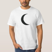 Black Crescent Magic Dark Moon Astrology T-Shirt (Vorderseite)
