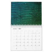 Black Crocodile Leather Print Kalender (Jan 2027)