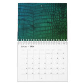 Black Crocodile Leather Print Kalender (Jan 2026)