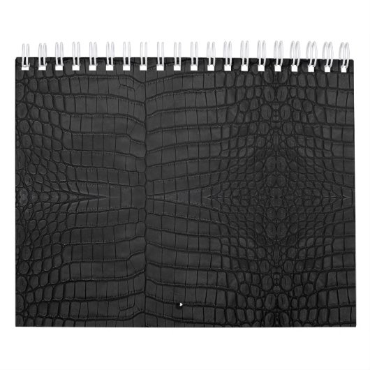 Black Crocodile Leather Print Kalender (Titelbild)