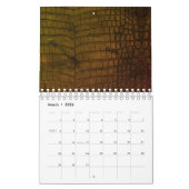 Black Crocodile Leather Print Kalender (Mär 2026)