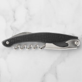 Black Crocodile Leather Print Kellnermesser (Rückseite)