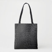 Black Crocodile Tote Bag Tasche (Vorderseite)