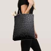 Black Crocodile Tote Bag Tasche (Von Nahem)