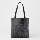 Black Crocodile Tote Bag Tasche (Vorderseite)
