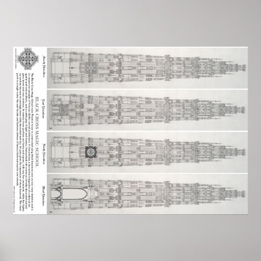 Black Cross Magic School Poster Nr. 1 (Vorne)