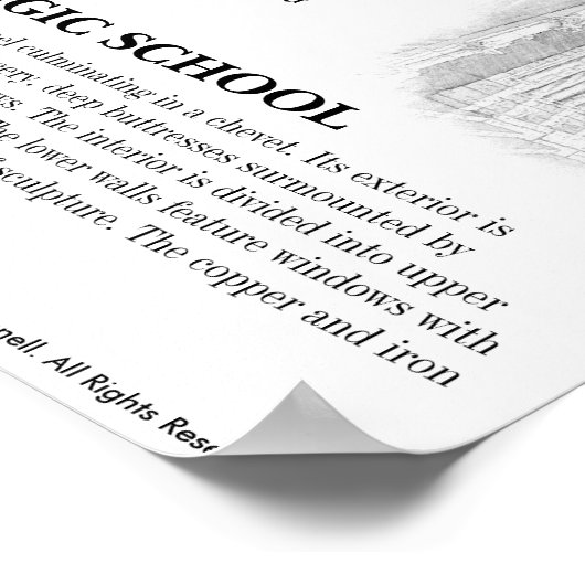 Black Cross Magic School Poster Nr.2 (Ecke)