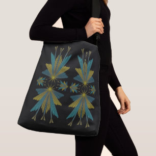Black Crossbody Bag aus Mairy Stars (2 Größen) Tragetaschen Mit Langen Trägern