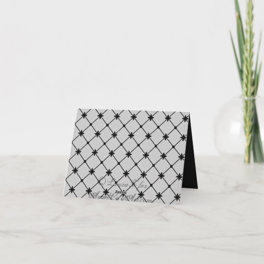 Black Crosses Custom Danke Karte (Rückseite)