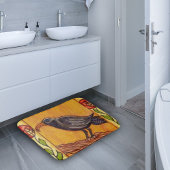 Black Crow Art Deco Rose Badematte